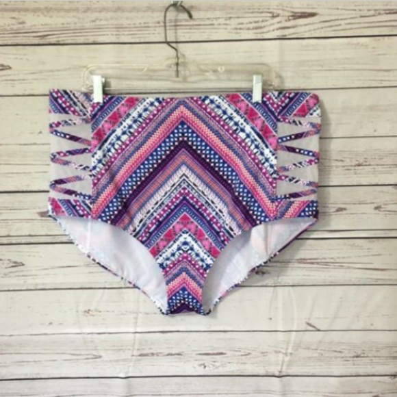 Torrid Other - NWOT Torrid Plus Size 3 / 3X Pink Blue High Waist